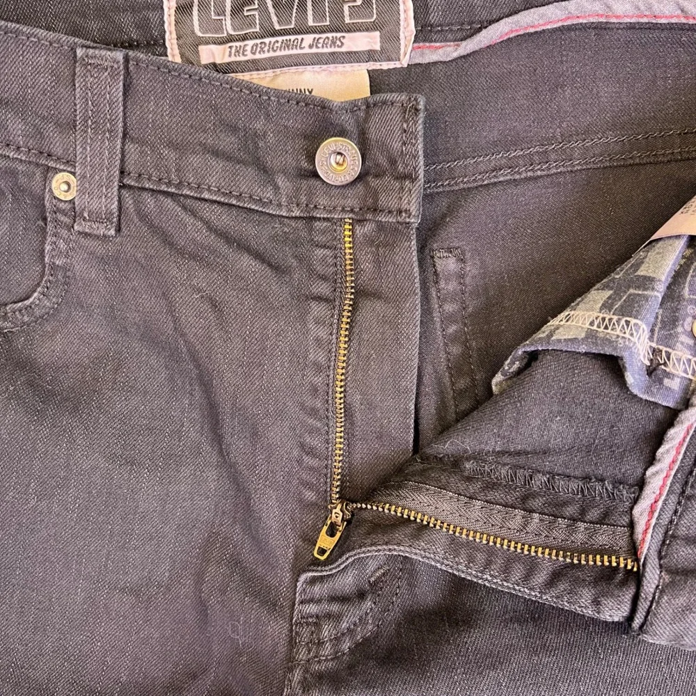 Levis 511 Jeans Mens 36x30 Black Grunge Skinny Casual‎ Slim Stretch Denim Retro